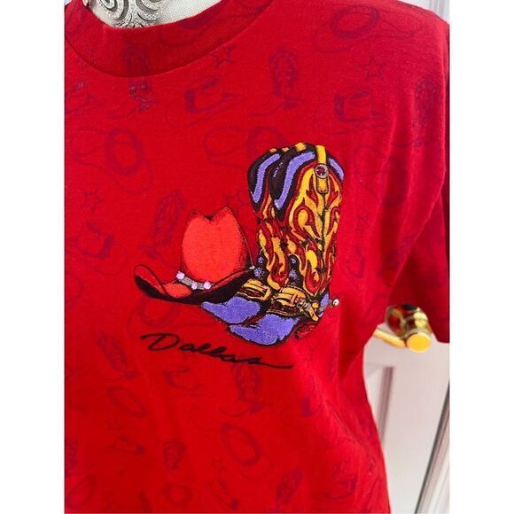 vintage single stitch Dallas cowboy AOP large - Picture 4 of 6